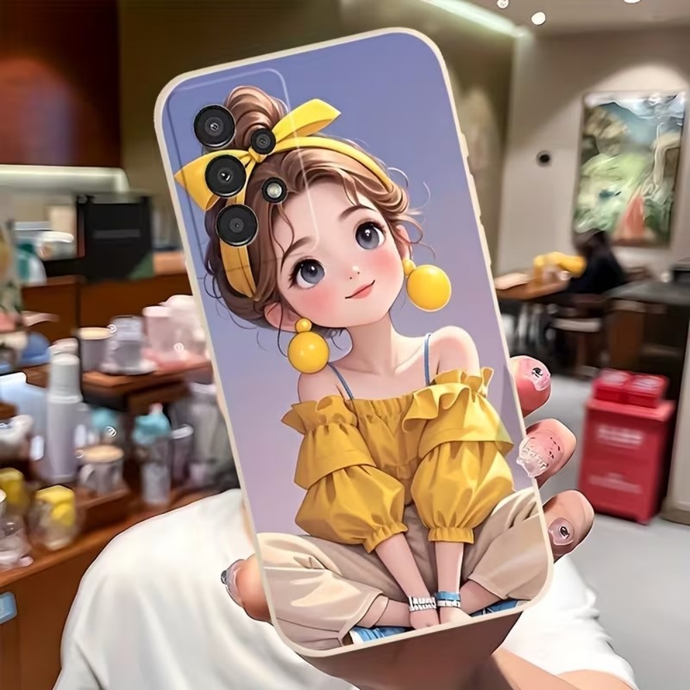 Samsung Galaxy S24 - غطاء هاتف بتصميم فتاة كرتونية لطيفة